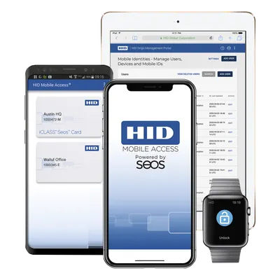 Credencial Móvil Virtual / Bluetooth 10 m (32.8 ft) / iOS y Android / Autenticación SEOS / Anti-Clonación