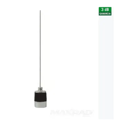 Antena móvil VHF TX PRO TXAM5800132 de 132-174 MHz y conector NMO