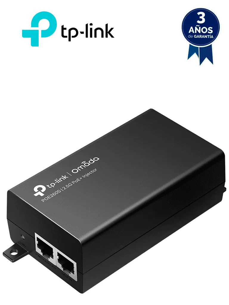 Inyector PoE TP-LINK POE260S de 2.5GbE y hasta 30 W