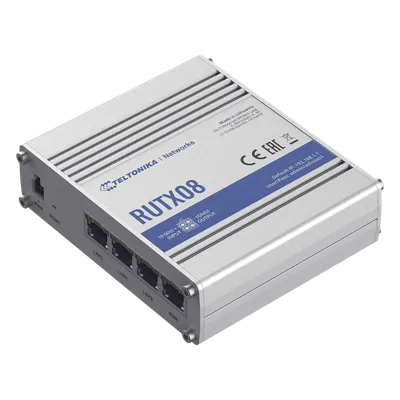 Router industrial Teltonika RUTX08 con 4 puertos Gigabit y VPN