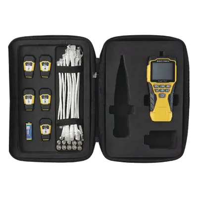 Probador de Cables / LCD Retroiluminada / Coaxial, RJ11, RJ12, RJ45 / Longitud 2000 ft / PoE / Generador de Tono / Test-n-Map