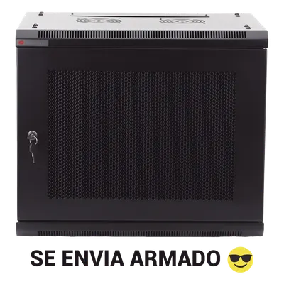Gabinete de pared PRECISION PSTC-09-645BDP de 9UR y puerta perforada