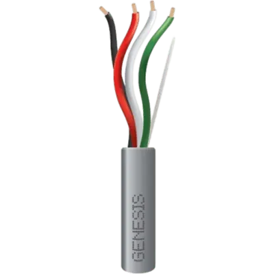 Bobina de 305 m (1000 ft) / Cable para Alarma 4x18 AWG / Riser / Gris