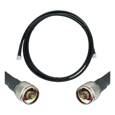 Jumper Coaxial / 50 Ohm / 9.14 m (30 pies) / N Macho-N Macho / Blindaje >90 dB / Wilson-400 Equivalente