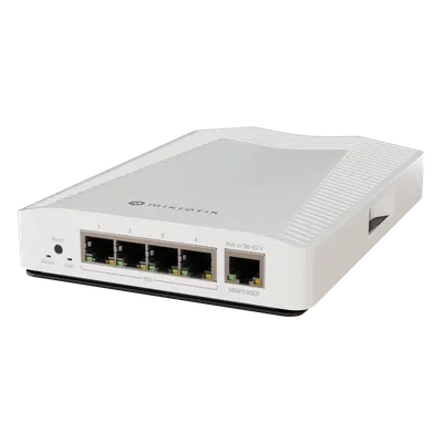 Switch Ethernet / 4 puertos 10Gbps / 1 puerto 1Gbps / Montaje pared o Riel DIN / Sin ventilador