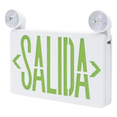 Letrero de emergencia LED SFIRE SFKDC860 con montaje universal