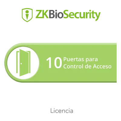 Licencia de software / Control de acceso / 10 puertas / Controladores InbioPro, Inbio, APX y biométricos