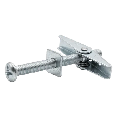 Taquete Mariposa / 3/16" x 4" (4.8 mm x 102 mm) / Acero Pregalvanizado / Alas Expandibles / Tornillo #12