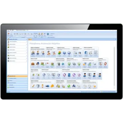 Pantalla Táctil / 21.5" / Windows 10 / IP65 / 4 USB / HDMI / VGA / RS-232 / Wi-Fi / Helpnex / Montaje Panel y VESA