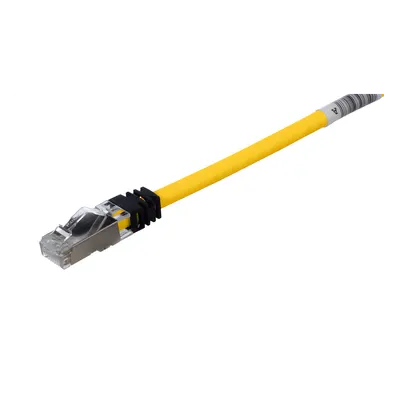 Patch Cord Cat6A / Blindado S/FTP / 26 AWG / 2 m (6.56 ft) / CM/LS0H / Amarillo
