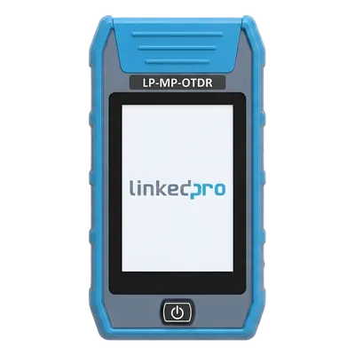 Mini OTDR para Fibra Óptica / Longitudes de Onda 1310nm y 1550nm / Rango Dinámico 24dB/22dB / Alcance de Prueba 80 km (262467 ft) / VFL 10mW / Pantalla Táctil 3.5"
