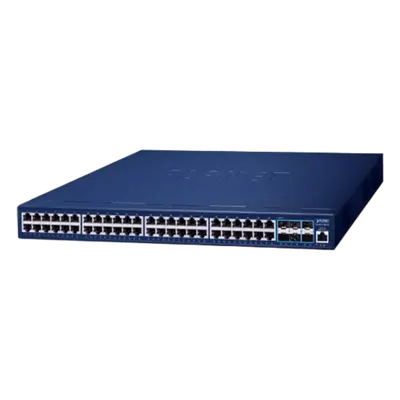 Switch gestionado Capa 3 PLANET GS-6311-48T6X con 48 puertos Gigabit