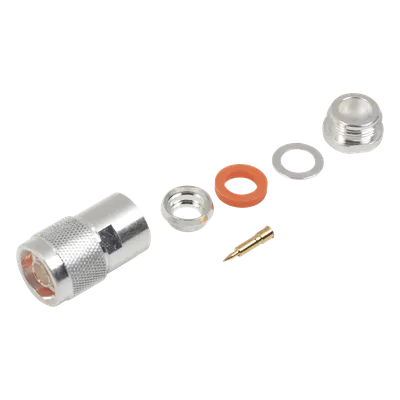 Conector coaxial N macho RF Industries RFN-1002-1SI para cables LMR-400