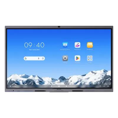 Pantalla interactiva Hikvision DS-D5C86RB/B2L de 86″ con resolución 4K