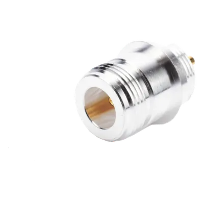 Conector N Hembra / Montaje Frontal Panel / Doble D Plano / Soldable / 0.5 pies Cable Compatible
