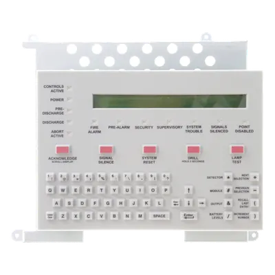 Teclado LCD NOTIFIER KDM-R2-SP, Pantalla Retroiluminada y Teclado QWERTY