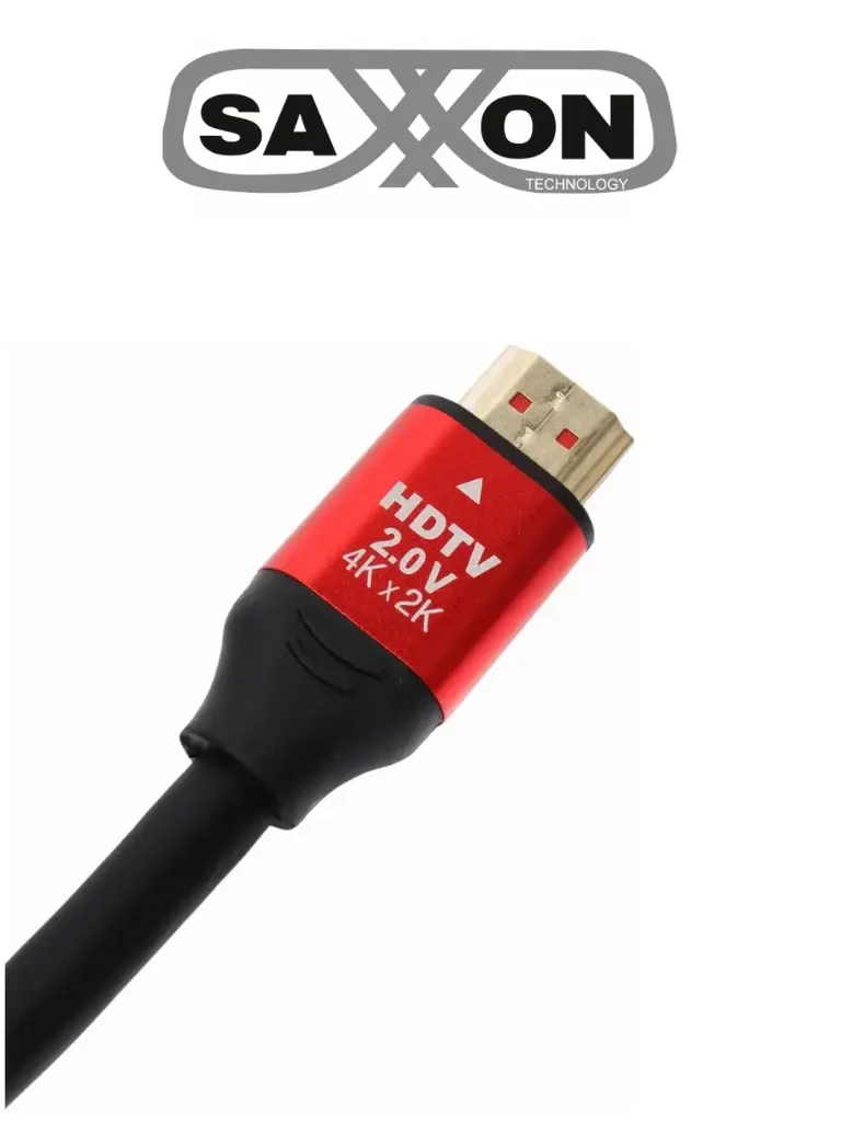 Cable HDMI de fibra óptica SAXXON HDMI-OF150 de 15 m para 4K