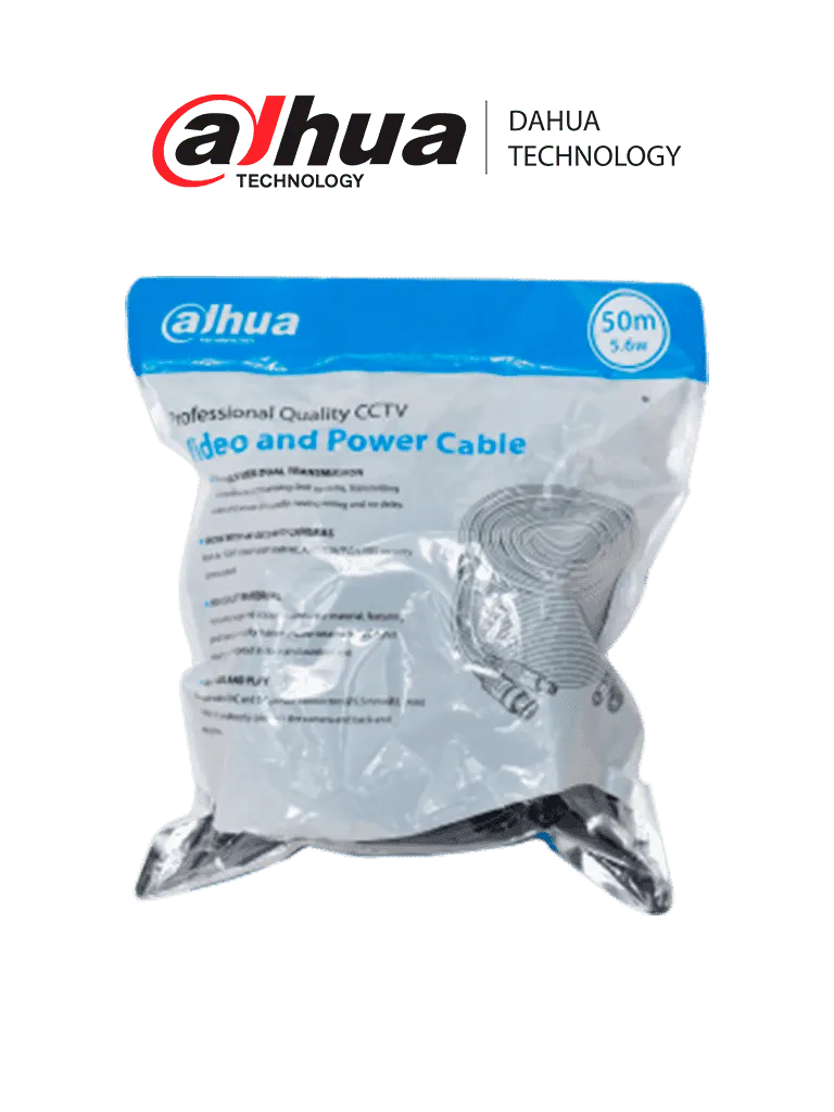 Cable CCTV Dahua DH-PFM942I-50-5 de 50 metros para video y energía