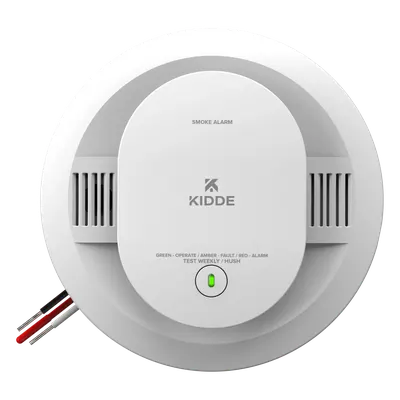 Detector de Humo KIDDE 20SAR Fotoeléctrico con Respaldo de Batería y Función Hush
