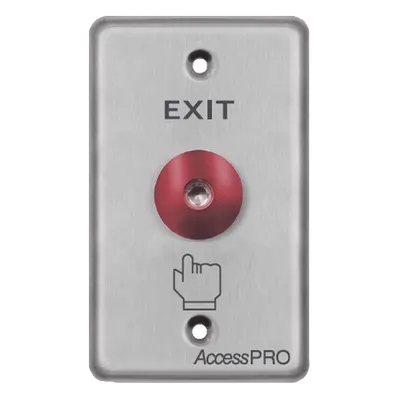 Botón de parada de emergencia AccessPRO APBRRLC con LED de 12 VCC