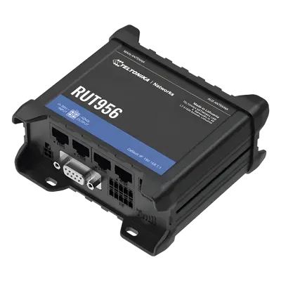 Router industrial Teltonika RUT956 con LTE Cat 4 y doble SIM