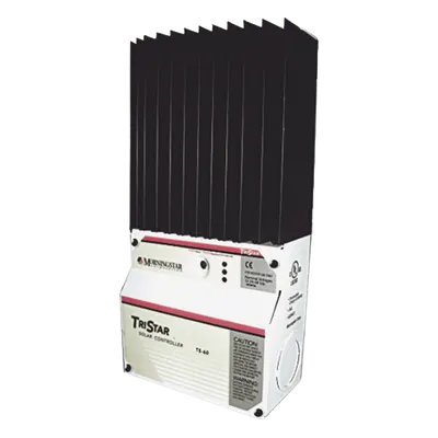 Controlador de Carga Solar PWM / 45 A / 12V 24V 48V / Puerto RS-232 / Hasta 4 kW / 7 Preajustes / Operación hasta 60°C / 13.1 ft² Disipador