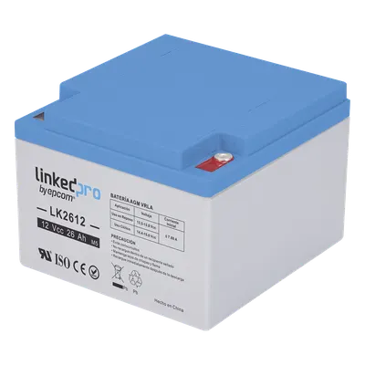 Batería de respaldo LINKEDPRO LK2612 AGM de 12 V y 26 Ah