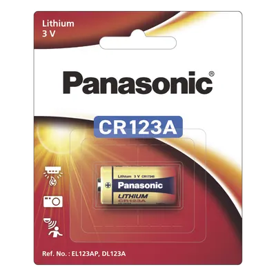 Batería de litio Panasonic CR123APA/1B de 3 V y 1,550 mAh