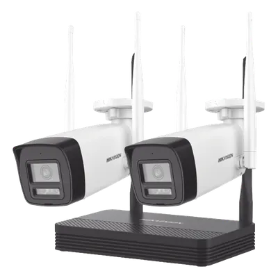 Kit de videovigilancia Hikvision NKS422W0H con 2 cámaras Wi-Fi