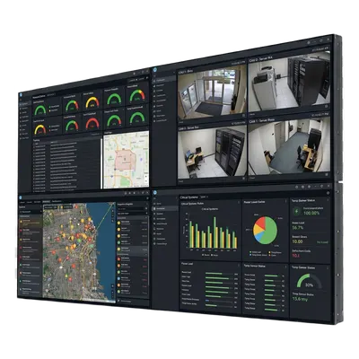 Kit Video Wall LCD / 55" 2x2 109" / 2.42x1.36 m (7.94x4.46 ft) / Full HD / 500 Nits / Bisel 2.3 mm