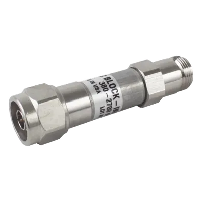 Bloqueador de DC / 250-2700 MHz / 500W / 3kV / -164 dBc PIM / Tipo N / IP65
