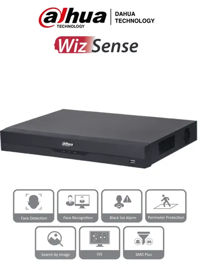 Grabador NVR Dahua DHI-NVR2208-8P-I2 de 8 canales con PoE