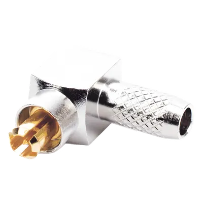 Conector RF MC Card / Macho en Ángulo Recto / Anillo Plegable / Para Cable RG-316/U