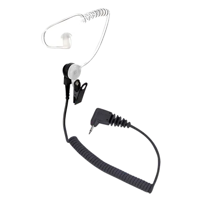 Audífono con Tubo Acústico / Conector 3.5 mm Angular / Cable Retráctil 7" (17.8 cm) / Uso Discreto