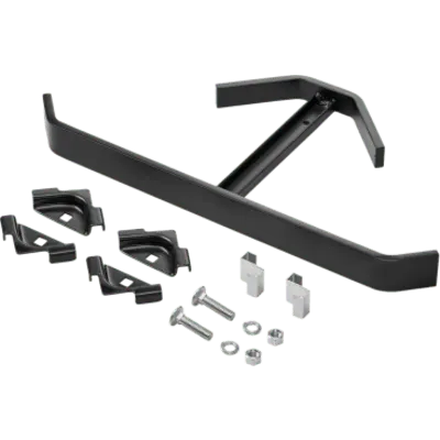 Kit de Soporte Esquinero, Para Unión de Escalerilla a 90º, de Acero, Color Negro