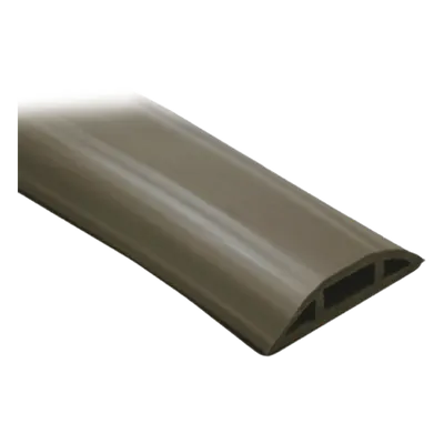 Canaleta flexible / PVC autoextinguible / Media caña / 2.5m (8.2 ft) / 100kg carga / -20°C a +80°C