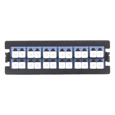 Placa acopladora LINKEDPRO LP-FO-LC-D12-SM con 12 acopladores LC dúplex