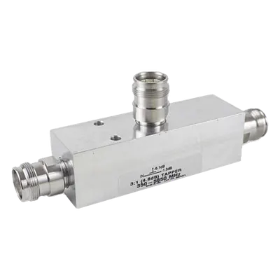 Separador RF / 3:1 Tap / 4.8 dB / 350-5930 MHz / 500 W / -161 dBc PIM / 4.3-10 IP67 / 380 g