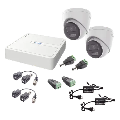 Kit de videovigilancia HiLook HL-1080P-2E-TWA con audio bidireccional