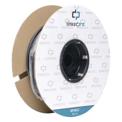 Carrete de fibra óptica LINKEDPRO EF-50-LC monomodo de 50 m