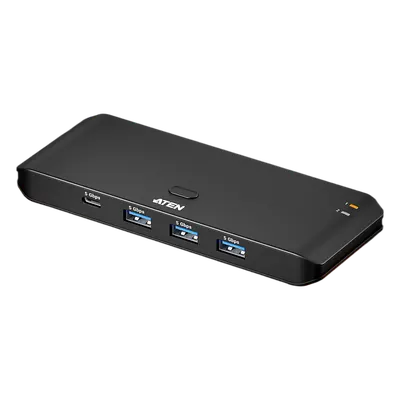 Switch Compartido USB / USB 3.2 Gen 1 / 5 Gbps / 2 Hosts A+C / 4 Periféricos / InstaSync