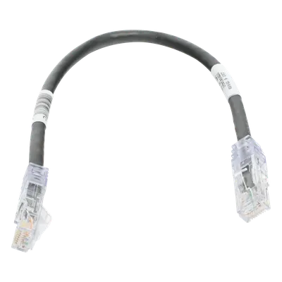 Cable de parcheo Panduit UTPSP1BLY Cat6 negro de 0.3 m