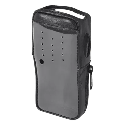 Funda de Piel Reforzada / Cubierta Frontal Transparente / Compatible con Radios Kenwood TK-2000KV2 y TK-3000KV2