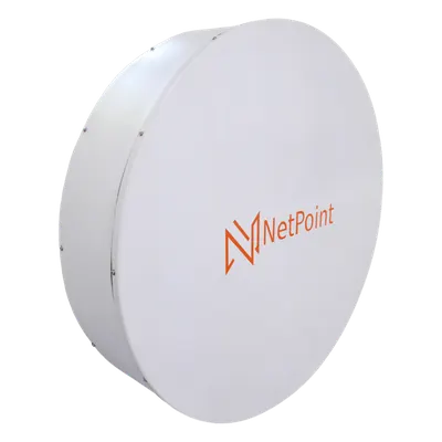 Antena Parabólica Direccional / 60 cm (1.97 ft) / 30 dBi / Banda 4.9 a 6.4 GHz / Polarización Dual Slant / Enlace hasta 30 km (98.4 ft)