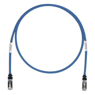 Patch cord Cat6A PANDUIT STP6X2BU blindado, azul de 0.61 m
