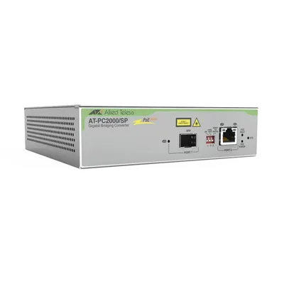 Convertidor de Medios PoE+ / Gigabit / Puerto SFP / 30 W / VLAN 802.1q / Jumbo Frames 10K