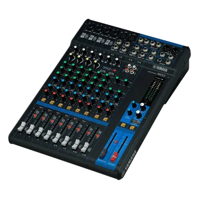 Mezcladora de Audio Analógica / 12 Canales / 6 Entradas Micrófono-Línea / 2 Buses de Grupo / Preamplificadores D-PRE / Compresores de 1 Mando