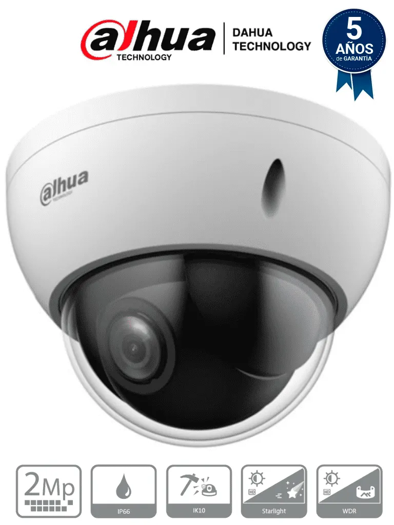Cámara PTZ DAHUA DH-SD22204DBN-GC con zoom óptico 4x