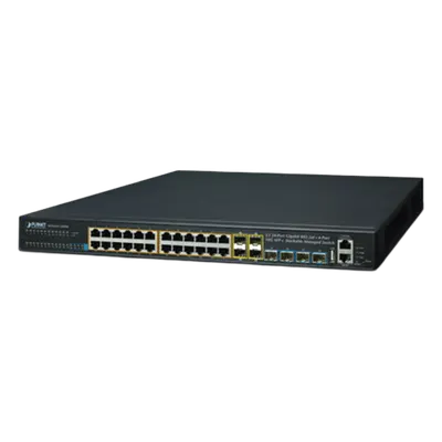 Switch administrable PLANET SGS-6341-24P4X con PoE+ y uplinks 10G