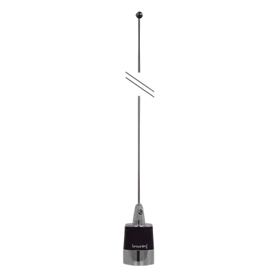 Kit de Antena Móvil VHF / 144-174 MHz / 3 dBi / 200 W / 124 cm / Cable RG-58 5 m (16.4 ft) / Montaje NMO